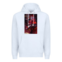 White hazbin, hazbin hotel alastor, jeby,angel dust, demon Premium Hoodie - linhVisuals