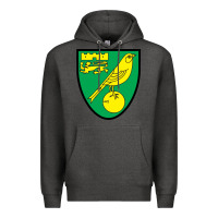 Charcoal Heather norwich-fc Premium Hoodie - linhVisuals