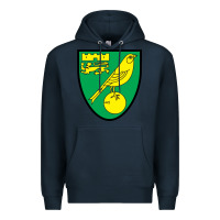 Navy norwich-fc Premium Hoodie - linhVisuals