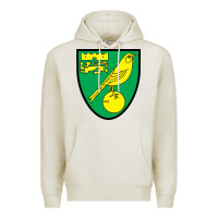 Oatmeal Heather norwich-fc Premium Hoodie - linhVisuals
