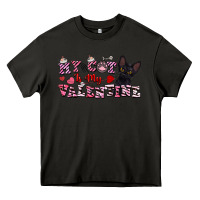 Asphalt my cat is my valentine Heavy Core Tee - FaDigitalArtStudio
