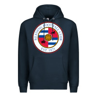 Navy reading-fc Premium Hoodie - linhVisuals
