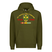 Army Green 18th military police brigade vietnam veteran veterans day Premium Hoodie - linhVisuals