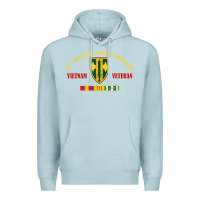 Blue Mist 18th military police brigade vietnam veteran veterans day Premium Hoodie - linhVisuals