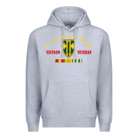 Heather Grey 18th military police brigade vietnam veteran veterans day Premium Hoodie - linhVisuals