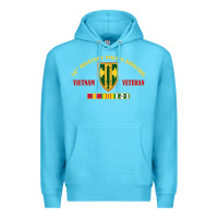 Ocean Blue 18th military police brigade vietnam veteran veterans day Premium Hoodie - linhVisuals
