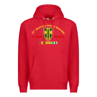 Red 18th military police brigade vietnam veteran veterans day Premium Hoodie - linhVisuals