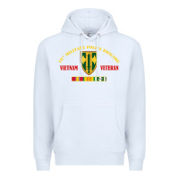 White 18th military police brigade vietnam veteran veterans day Premium Hoodie - linhVisuals