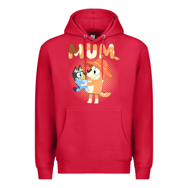 Bluey Mum Premium Hoodie by linhVisuals | Teevron