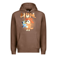Chestnut Bluey Mum Premium Hoodie - linhVisuals