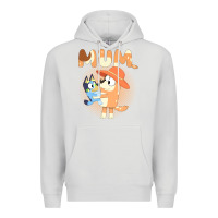 Dove Grey Bluey Mum Premium Hoodie - linhVisuals