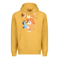 Mustard Bluey Mum Premium Hoodie - linhVisuals
