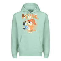 Seafoam Bluey Mum Premium Hoodie - linhVisuals