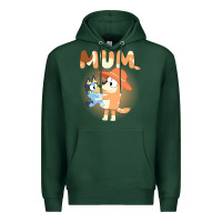 Sports Green Bluey Mum Premium Hoodie - linhVisuals