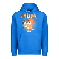 True Royal Bluey Mum Premium Hoodie - linhVisuals