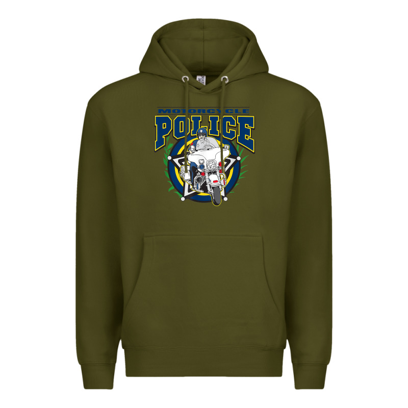 Motorcycle Police Law Enforcement Premium Hoodie by linhVisuals | Teevron