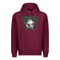 Burgundy motorcycle police law enforcement Premium Hoodie - linhVisuals