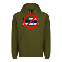 Army Green anti police state tee Premium Hoodie - linhVisuals