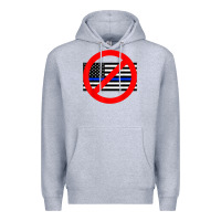 Heather Grey anti police state tee Premium Hoodie - linhVisuals