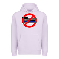 Lilac anti police state tee Premium Hoodie - linhVisuals