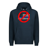 Navy anti police state tee Premium Hoodie - linhVisuals