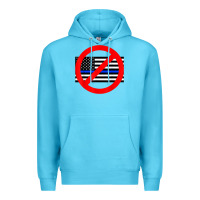 Ocean Blue anti police state tee Premium Hoodie - linhVisuals