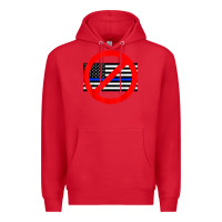 Red anti police state tee Premium Hoodie - linhVisuals