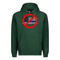 Sports Green anti police state tee Premium Hoodie - linhVisuals