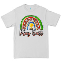 Dove Grey Play Ball Football Rainbow Premium Tee - CowhideDigitalArt