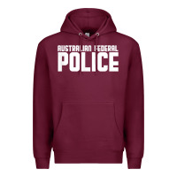 Burgundy australian federal police Premium Hoodie - linhVisuals
