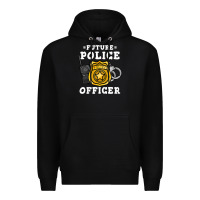 Black kids future police officer policeman Premium Hoodie - linhVisuals