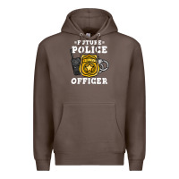 Coffee kids future police officer policeman Premium Hoodie - linhVisuals