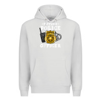 Dove Grey kids future police officer policeman Premium Hoodie - linhVisuals