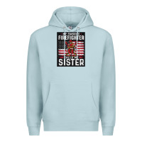 Blue Mist my favorite firefighter calls me sister. Premium Hoodie - linhVisuals