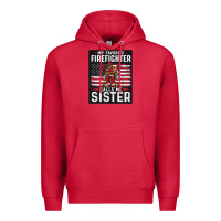 My Favorite Firefighter Calls Me Sister. Premium Hoodie | Teevron