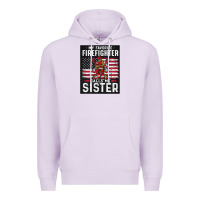 Lilac my favorite firefighter calls me sister. Premium Hoodie - linhVisuals