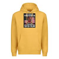 Mustard my favorite firefighter calls me sister. Premium Hoodie - linhVisuals