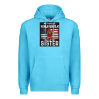 Ocean Blue my favorite firefighter calls me sister. Premium Hoodie - linhVisuals