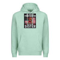 Seafoam my favorite firefighter calls me sister. Premium Hoodie - linhVisuals