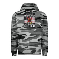 Slate Camo my favorite firefighter calls me sister. Premium Hoodie - linhVisuals