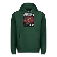 Sports Green my favorite firefighter calls me sister. Premium Hoodie - linhVisuals