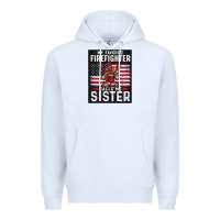 White my favorite firefighter calls me sister. Premium Hoodie - linhVisuals