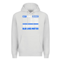 Dove Grey blue lives matter for police officer Premium Hoodie - linhVisuals