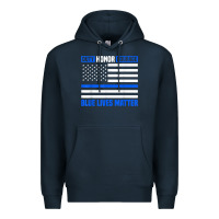 Navy blue lives matter for police officer Premium Hoodie - linhVisuals
