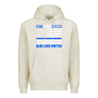 Oatmeal Heather blue lives matter for police officer Premium Hoodie - linhVisuals