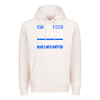 Pale Pink blue lives matter for police officer Premium Hoodie - linhVisuals
