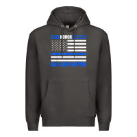 Smoke blue lives matter for police officer Premium Hoodie - linhVisuals