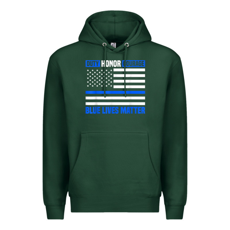 Blue Lives Matter For Police Officer Premium Hoodie by linhVisuals | Teevron