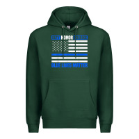 Sports Green blue lives matter for police officer Premium Hoodie - linhVisuals