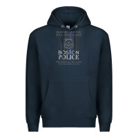 Navy boston police shirt saint michael police officer prayer Premium Hoodie - linhVisuals